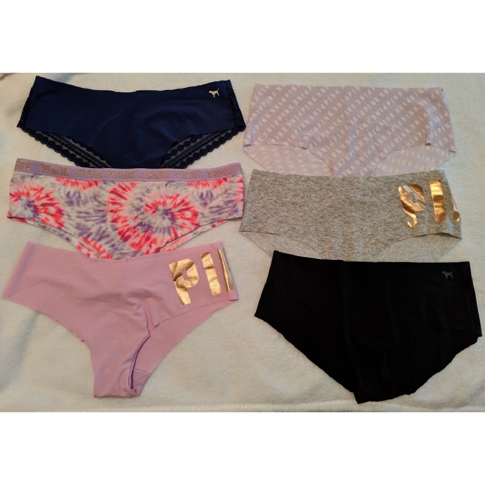 Lot of hipster and cheekster style Pink panties